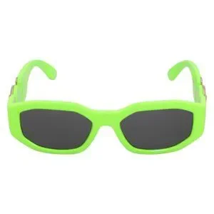 Authentic Versace Sunglasses VE4361 5319/87 Green Frames Gray Lens 53MM Versace VE4361 5319/87 Green Fluo Plastic Geometric Biggie  main image 2